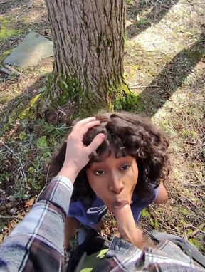 Cruising for Girlcock in the Woods POV