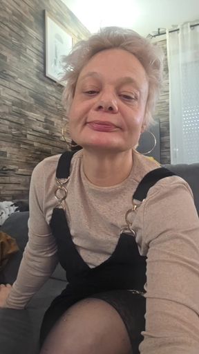 My mother-in-law wanted a big cock in her pussy and was thirsty for sperm.