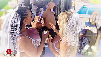 Ava and Kitana&#039_s Threesome Wedding