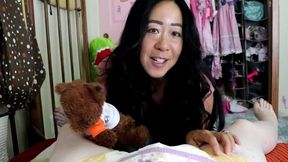 transgirl rita gets spanked and diapered by step-mom