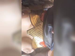 Trans Wonder Woman Goes for a ride to save the day