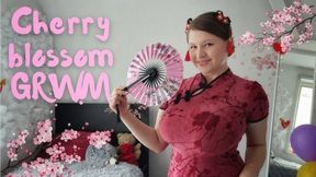 Cherry Blossom GRWM, Gentle Sensation in a Cheongsam