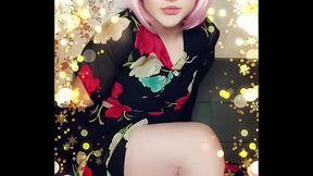 Hot Femboy in Cute Dress Shows Off Sexy White Legs  | Crossdresser Vibes