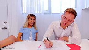 My College Tutor Just Fucked My Tight Pussy During Our Study Session