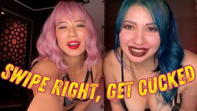 Get Cucked, Swipe Right: Double Asian Femdom POV