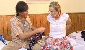 scared hairy granny amster 2