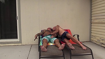 Jason Collins Fucking His Stepdad Outside and Cigar Smoking!