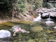 Shower & Wanking in Waterfall Solo Male - Lapjaz.com Ecosexual Ecoporn