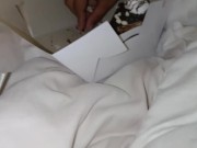 Big boobs Indian girl Nisha eating pastry after sex.