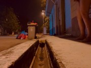 Chub chi jerks off at highway rest stop