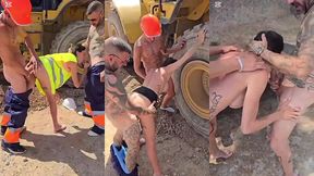hard fucking with piss and everything to the inspection girl, she comes asking for papers and we end up giving her cock
