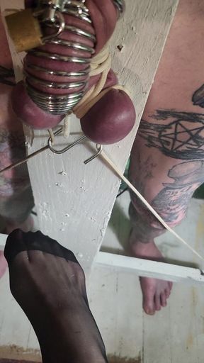 Goode Girl Unholy Crucifix Ballbusting Pt3