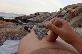 Fingering On A Nudist Beach