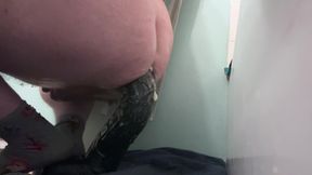 training whit my new 20 inch dildo