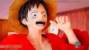 Nami Takes Control Riding Luffy in Sensual 360 Naughty Anime Fun