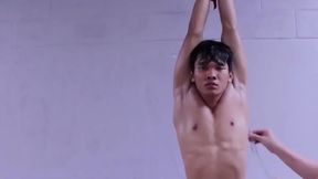Handsome Asian Boy 18+ Gets His Nipples Toyed In Hot Bondage Scene
