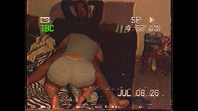 Homemade VHS tape showcases wild sex and sloppy blowjobs between a couple