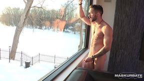 Maskurbate - Sexy AF Zak Lemec Showing Off His Perfect Muscles N'_ Cock