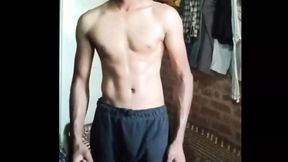 Indian showing his perfect body and voice