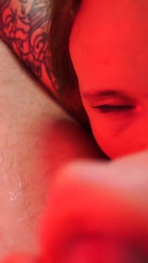 Petite Ginger Girl Gets Facial and Swallows