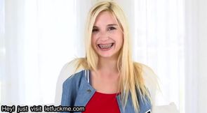 creampie tiny blonde with braces drills stick