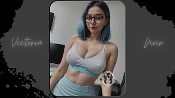 AI: Vibrant blue hair and dark glasses DOMINATRIX - Part 14 - Waifu Models #003