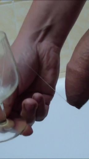 Jaw-dropping moment from &quot;I take a big enema, jerk off, show off my hole, and cum with a huge dildo in my ass&quot;