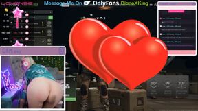 Streaming COD with Tip Vibe In Pussy &amp; Orgasm