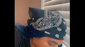 Mickigetsmessy sucks on Huge Black Cock Dildo, Gagging and Drooling