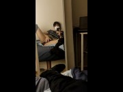 Teen Femboy Crossdresser touching himself