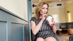 public sex inside starbucks with hot milf julia north