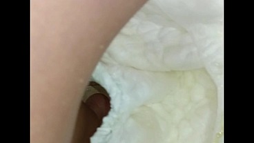 Diaper pee messing around