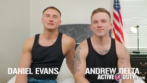 Sexy Military Stud Daniel Evans Flip Fuck Hot Soldier - Andrew Delta - ActiveDuty