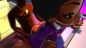 pinky university ass worship class - petite big booty college girl teases dj with her ass