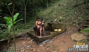 African Tribe fucks outside threesome 480p