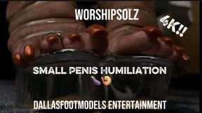 Aunty Sunny Small Penis Humiliation Long Copper Toenails