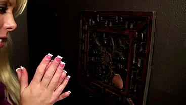 Lauren Nicole Deep Throats BBC Gloryhole Cumshot
