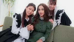 Ginebra Bellucci Nami Amami Mio Katsuki Master And Guests Are Welcomed By Maids
