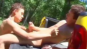 Latin Homie Receives Some Great Thowdys Guyad In Howdys Truck