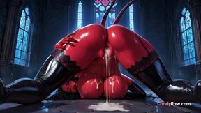 Sensual 3D Succubus Blossoms in Midnight's Erotic Fire of Animation