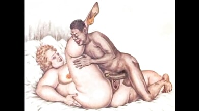 Curated vintage erotic illustrations from a private collection