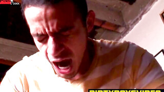 Lovely Sebastian cried out as his ass welcomed the thick cock of hairy Tyler