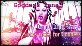 AUDIO ONLY - Dumb dumb sissy sucks cocks for Goddess