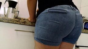 Thick Booty Shorts Wedged Tight Culona PAWG