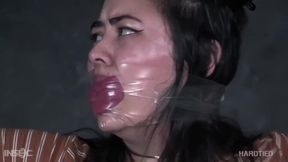 Busty Brunette Ella Jane Gagged And Tied Up In Fetish Bondage Session - Big Natural Tits