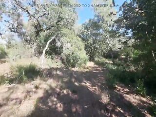 Outdoor Camper Gets Internal Creampie Public Forest