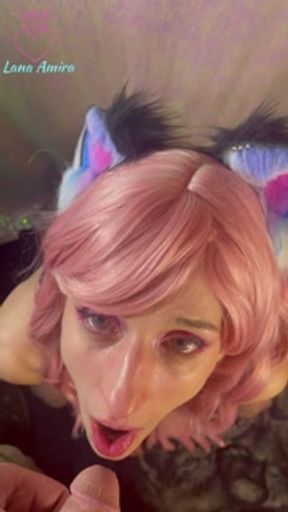 Masters Pet Drinks All His Piss Like A Good Slave - Lana Amira