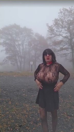 Powerful moment from &quot;DeeDeeSlut69 in black lingerie licking up cum&quot;