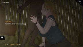 Hentai Game - Arrival of the Goddess - Part 1 Hot Sexy Blonde Woman Perform Paizuri & Intense Blowjob for the Tribe Chief