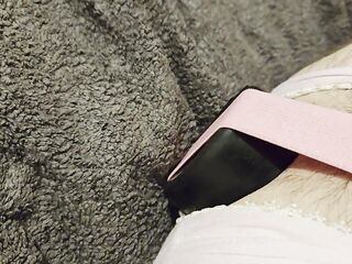 Sissy's cum stained and booty plug